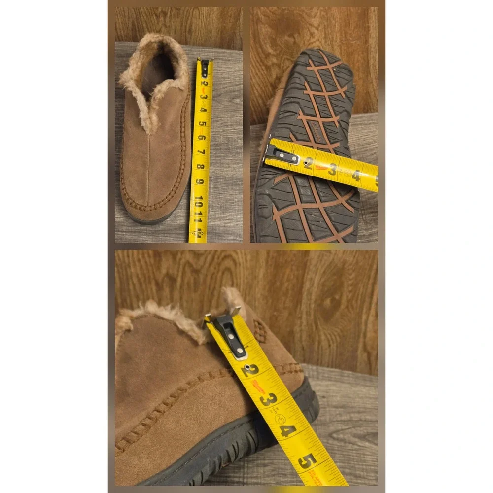 Clarks Mid Casual‎ Slippers Shoes Mens Size 10 Brown Tan
